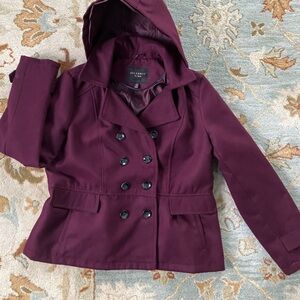 Ceberity Pink jacket hooded wine